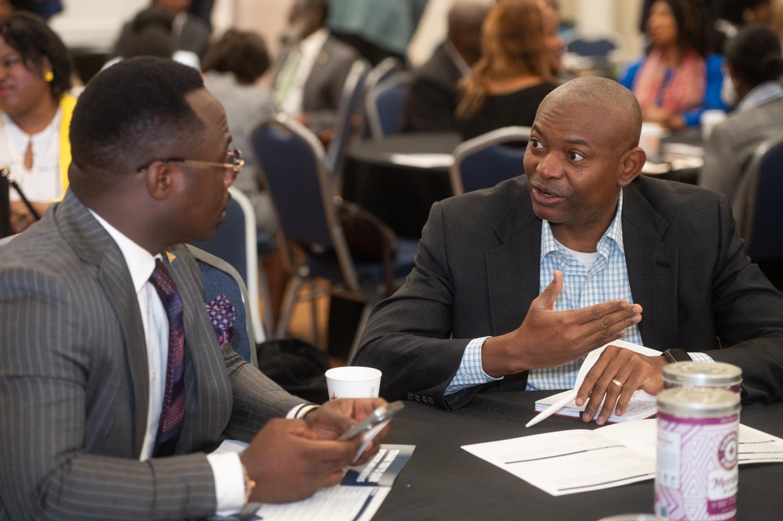 Business meeting in Africa